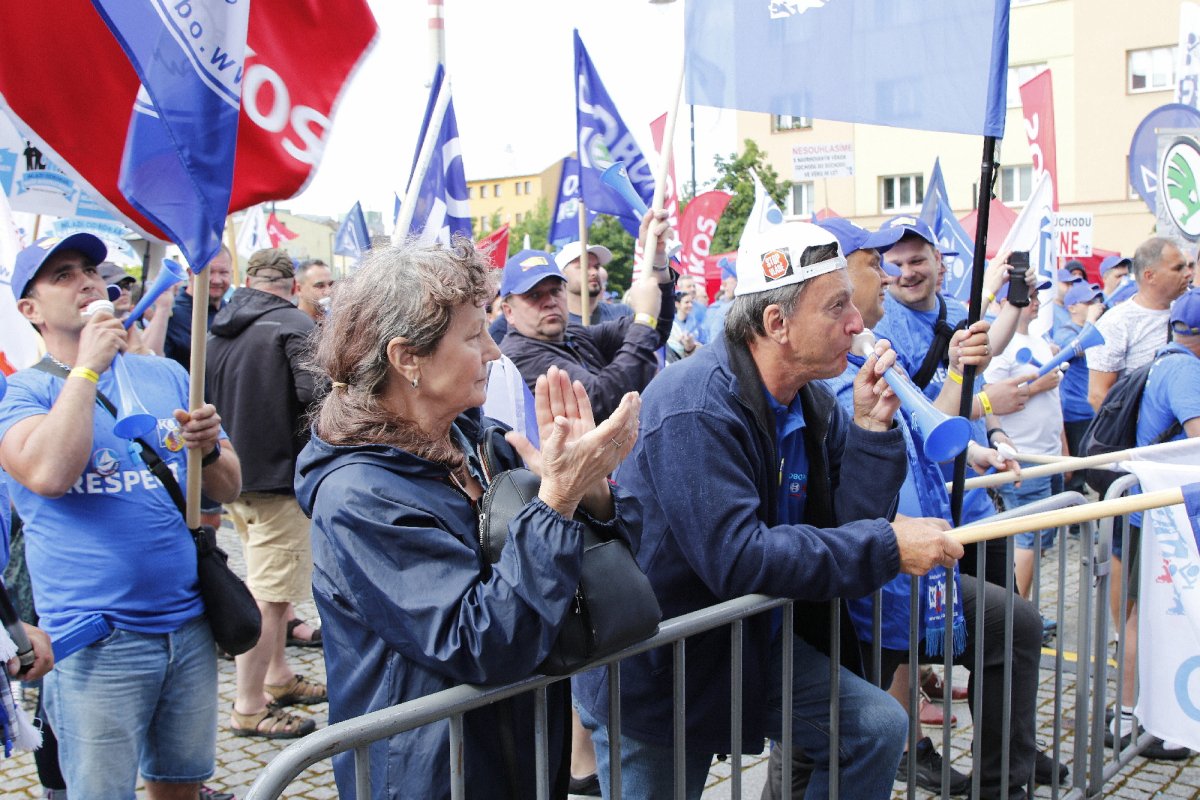 Protest v Ostravě: Kováci se postavili vládním reformám 