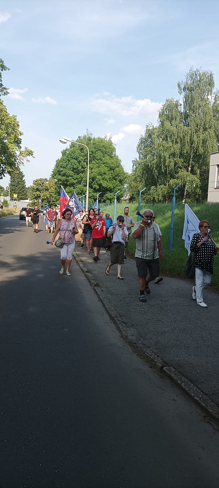 Protestni pochod na Strakonicku