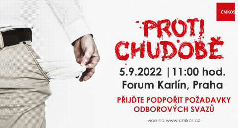 Manifestační mítink PROTI CHUDOBĚ 5.9.2022
