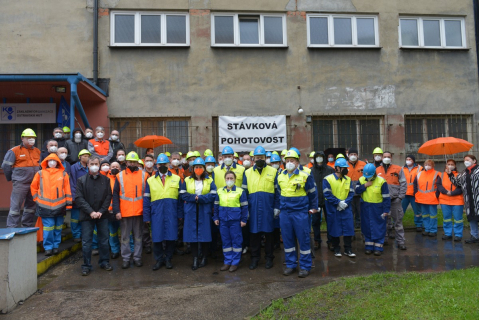 Zaměstnanci Liberty Ostrava protestovali, chtějí huť ochránit 