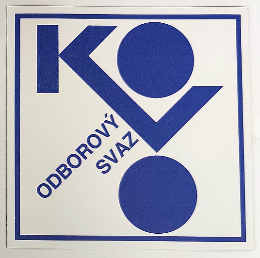Magnetické logo OS KOVO - bílomodré
